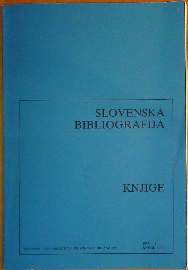 Slovenska bibliografija: Knjige  2008 št. 4