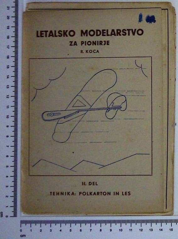 Letalsko modelarstvo za pionirje : ll. del tehnika  polkarton in les