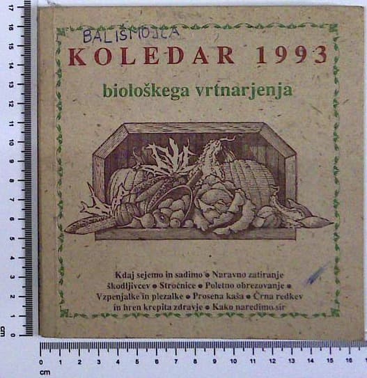 Koledar 1993 biološkega vrtnarjenja
