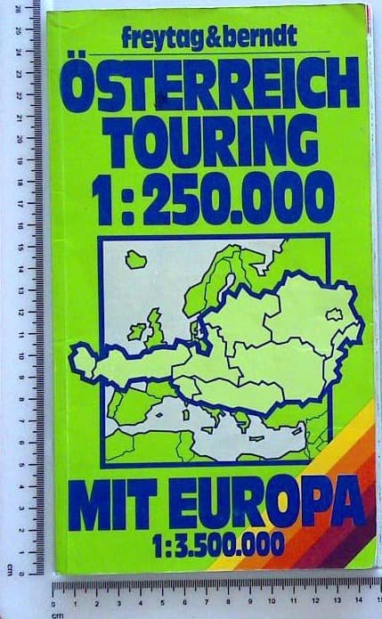 Österreich Touring 1 : 250 000 mit Europa 1 : 350 000