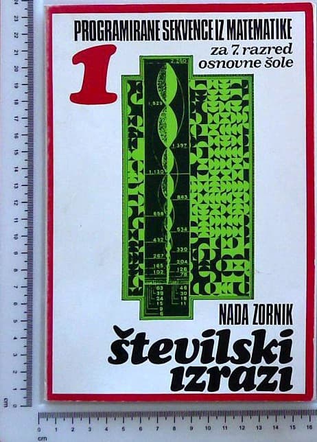 Programirane sekvence iz matematike 1 za 7. razred osnovne šole :  Številski izrazi