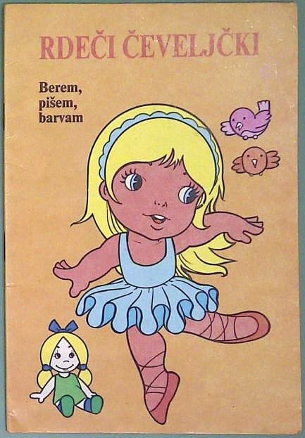 Rdeči čeveljčki: Berem, pišem, barvam
