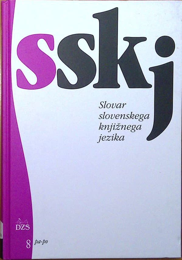 Slovar slovenskega knjižnega jezika 8 pa-po