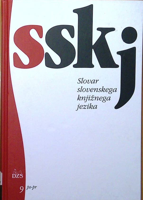 Slovar slovenskega knjižnega jezika 9 po-pr