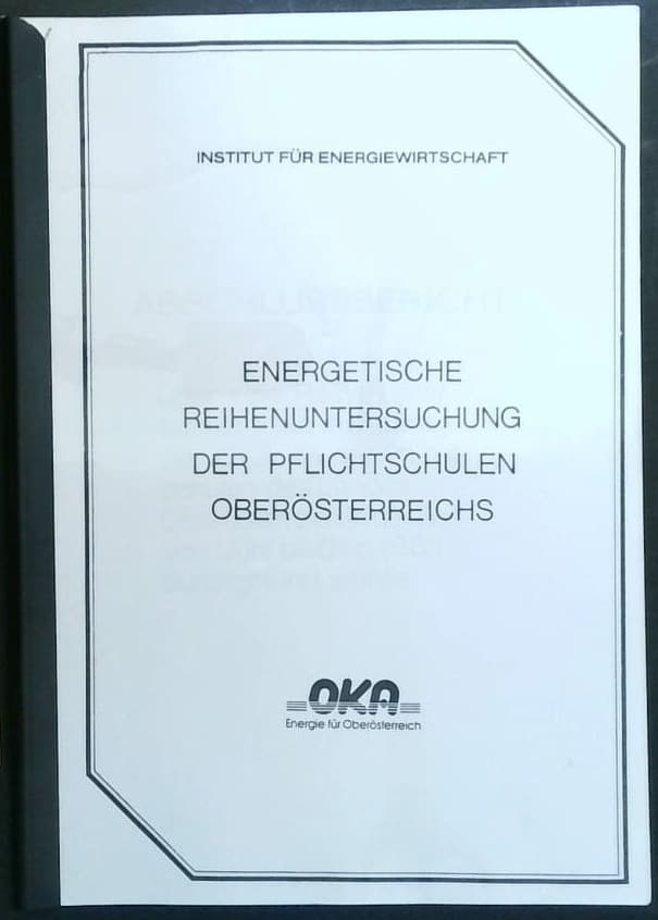 Energetische Reihenuntersuchung der Pflichtschulen Oberösterreichs