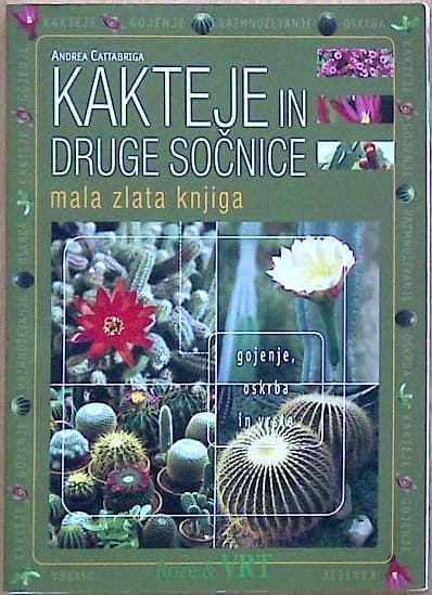 Kakteje in druge sočnice mala zlata knjige