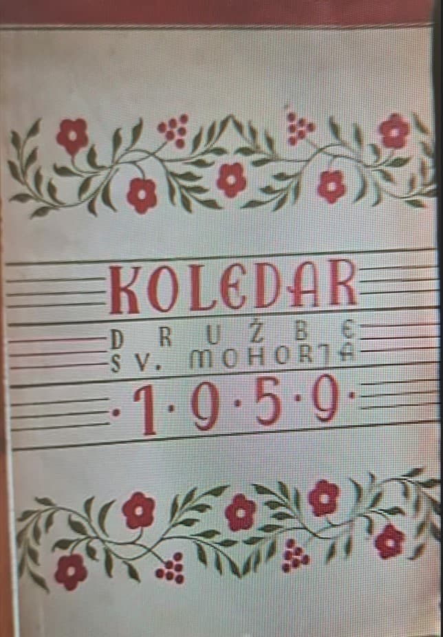 Koledar družbe sv Mohorja za leto 1959