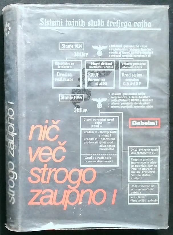 Nič več strogo zaupno 1 Nacistične službe in njihova dejavnost pri nas