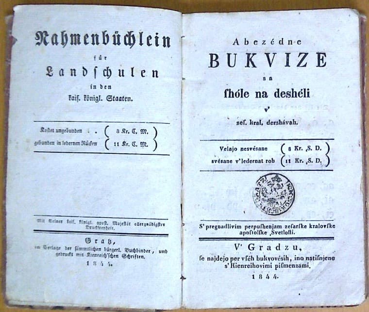 Rahmenbüchlein für Landschulen - Abezedne bukvize sa shole na desheli