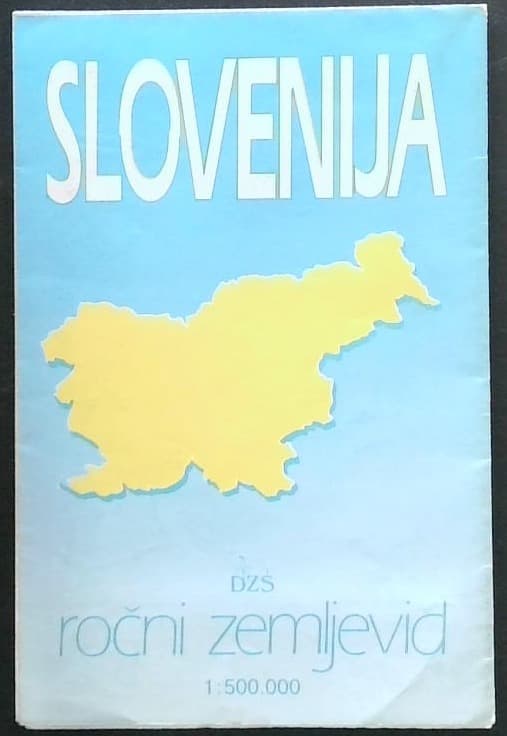 SLOVENIJA - ročni zemljevid (1 : 500 000)
