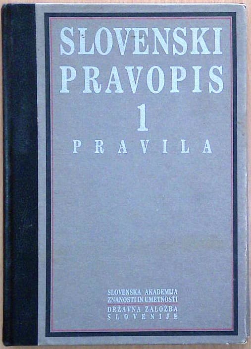 Slovenski pravopis 1 - Pravila
