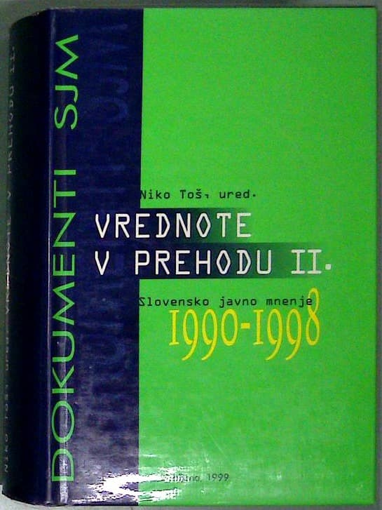Slovensko javno mnenje 1990 - 1998 : Vrednote v prehodu II.